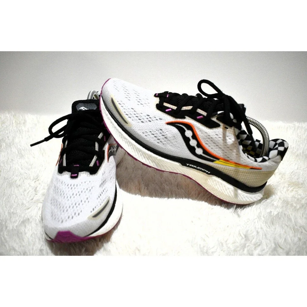 Saucony Women's Triumph 19 White Running Shoes Reverie S10678-40 Women's Size 11